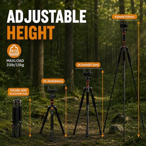 FUNHORUN Hunting Tripod, Rifle Shooting Tripod with Integrated Vise Clamp - Image 6