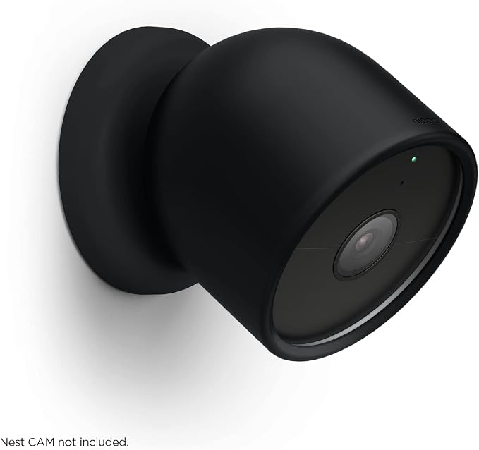 elago Silicone Cover for Google Nest Cam Outdoor or Indoor (Battery) | Magnetic Mount Cover Included, All Weather Protection, Easy Installation [Black] (NOT Compatible with wired, 2nd gen) - Image 9