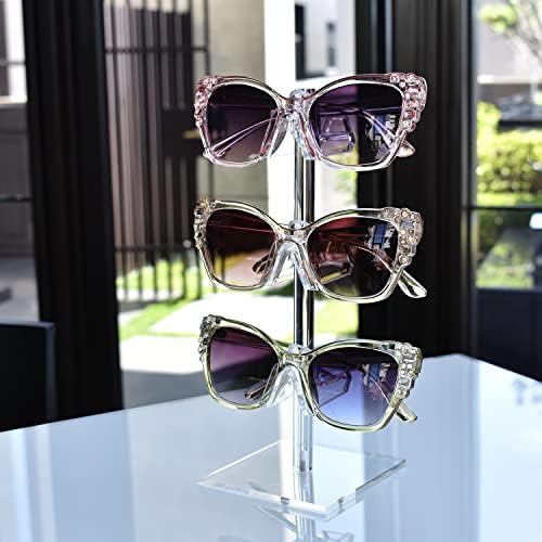 MOOCA 2-Piece Acrylic Eyewear Display Stand, Holds 6 Frames - Image 6