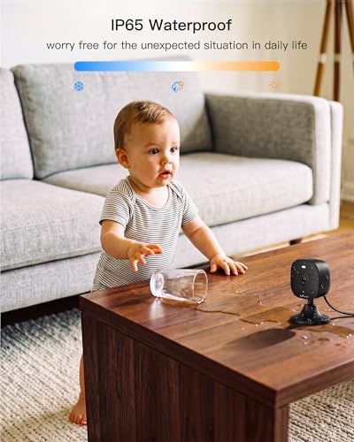 2K Cameras for Home Security, Plug-in Security Camera Outdoor/Indoor w/Color Night Vision&Motion Detection for Baby/Pet/Vehicle Monitor, 5G/2.4GHz Dog Camera w/2-Way Audio/Cloud&SD Card Storage - Image 4