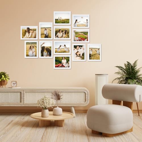 Giftgarden 6x8 Picture Frame White 6 x 8 Photo Frames Bulk for Wall or Tabletop Display, 12 Pack - Image 4