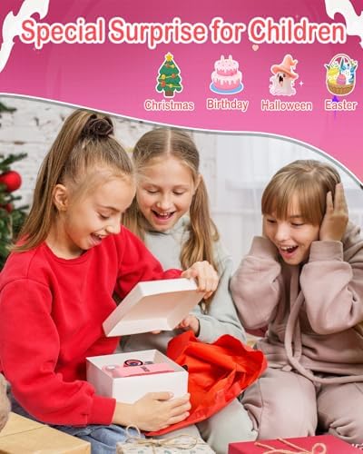 Kids Instant Print Camera, Selfie Camera Gift for Girls Boys 3-12, Pink - Image 7