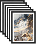 12x16 Frame Set of 6 for Diamond Art Painting 30x40cm Engineered Wood Black by Fxojyvo