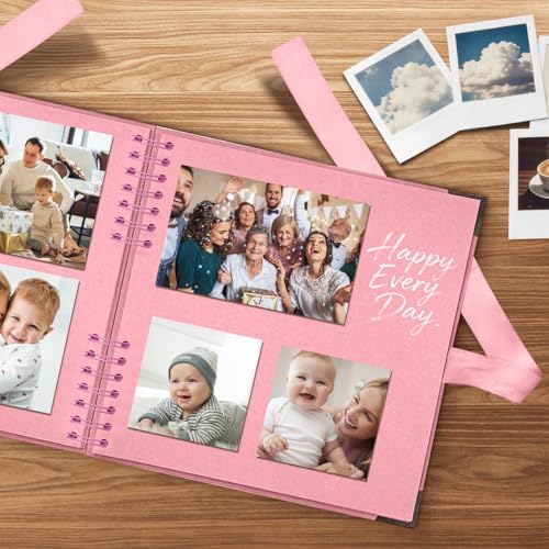 Scrapbook Album 10x10 Inch - Hardcover Kraft Paper Photo Album with 40 Pages, Memory Book for Wedding, Anniversary, Family, Christmas, Baby Shower, Ideal for Preserving Precious Moments - Image 3