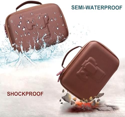 Small Camera Case Bag for Canon EOS Rebel T7/R50//R100 DSLR Camera Brown - Image 5