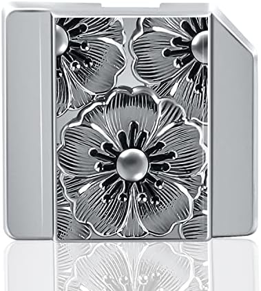 Metal Camera Hot Shoe Cover for DSLR/SLR-Cherry Blossom Bright Silver by DBZZ