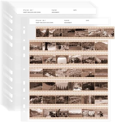 35mm Film Negative Sleeves Archival Storage Pages, 100 Pack by XUGONPOTO