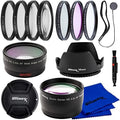 Ultimaxx 58MM Complete Lens Filter Accessory Kit with 58MM 2.2X Telephoto and .43x Wide Angle/Macro Lenses for: Canon EOS Rebel 9000D 800D 760D 750D 700D 1300D 1200D T100, 4000D, 3000D, 2000D & More by Ultimaxx