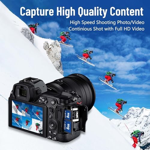 8GB SD Card (3 Pack), C10 SDHC UHS-I Memory Cards U1 Class 10 High-Speed Full 4K HD Video Compatible with Digital Point-and-Shoot Cameras, HD Camcorders, DSLR and PC - Image 4