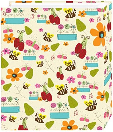 Magnetic Self-Stick 3-Ring Photo Album 100 Pages (50 Sheets), Doodles Design - Image 2