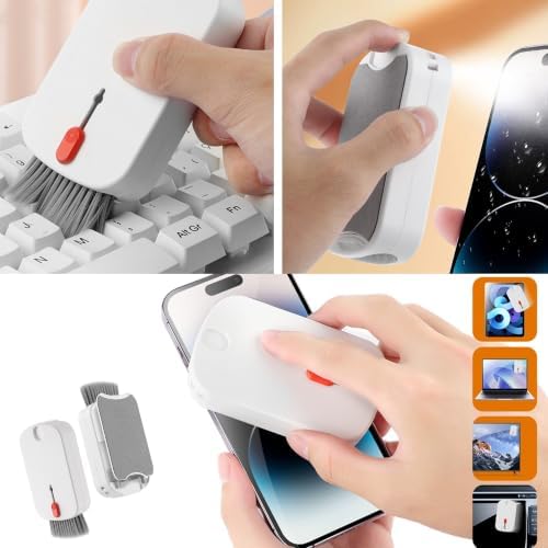 5 in 1 Phone Cleaner Kit, Portable Cleaning Kit Phone Charging Port Cleaner, Laptop Computer Earbud Headphone Cleaner Tool Set for iPhone Keyboard Screen Speaker Lens - Image 2