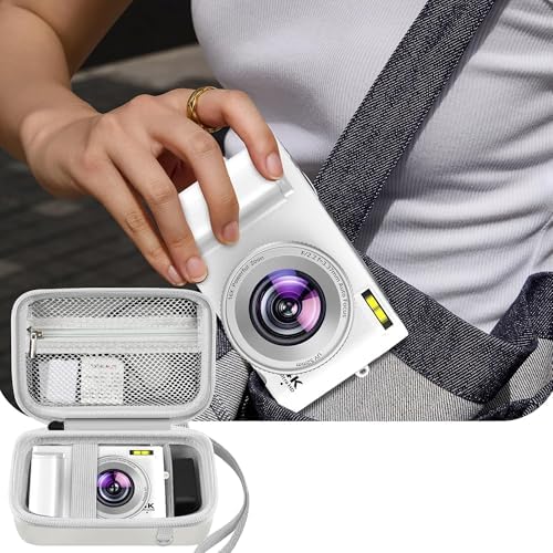 Leayjeen Vlogging Camera Case for Duluvulu/VJIANGER/Gavonde - White - Image 6
