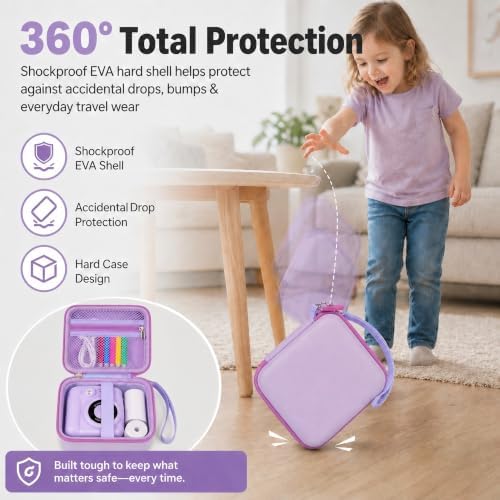 PAIYULE Kids Instant Print Camera Case for ESOXOFFORE for Dylanto Purple - Image 4