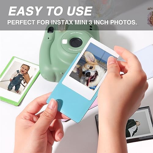 CAIYOULE 30 Pack Mini 3 Inch Magnetic Pocket Picture Frame for Fujifilm Instax Mini Polaroid Instant Film, Magnetic Photo Frame for Refrigerator, Fridge Magnet Frame Decor for School, Office, Colorful - Image 6