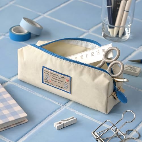 Monolike Unmatched Friends Block Pencil Case, Ivory - Pencil Pouch, Portable Pencil Bag, Pencil Case, Office Pouch case, Soft - Image 3