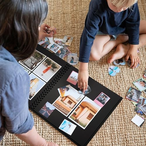 Yopih Scrapbook Album 7x7in, Acid-Free Kraft Paper 20 Sheets 40 Pages - Image 6
