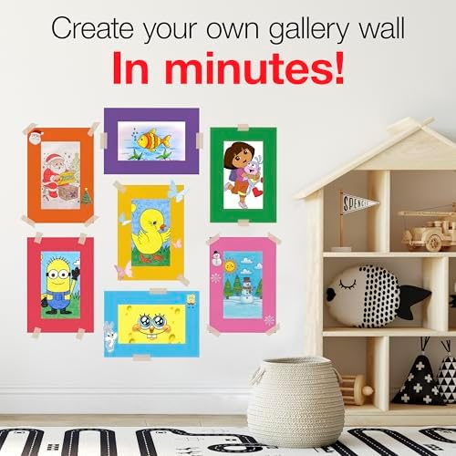 Hygloss 96 Pack Paper Picture Frames, Colorful cardstock Photo Frame 4.75x6.75-Inch, Papers Frames to Decorate for Wedding Birthday DIY Classroom Crafts and Decorations - Image 5