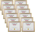 Giftgarden 8.5x11 Picture Frame Gold Set of 12, Multi Modern 8.5 x 11 Frames Bulk for Award Certificate Document Diploma, Wall or Tabletop Display by Giftgarden