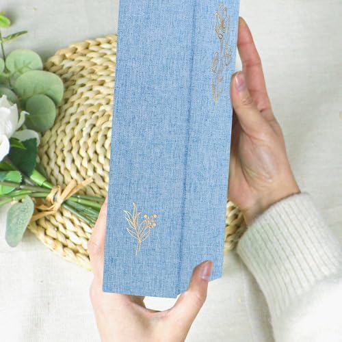 Holoary Photo Album 4x6 300 Photos, 300 Pockets 4”x6” Picture Album, Linen Fabric Cover Big Picture Book for Photos with Writing Area, 4x6 Photo Albums for Family Weddings Travel Memories(Blue) - Image 4