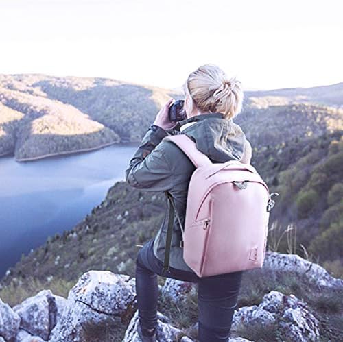 BAGSMART Camera Bag, Camera Backpack, DSLR SLR Camera Case Fits 13.3 Inch Laptop, Waterproof Photography Backpacks with Rain Cover Tripod Holder for Women Men, Pink - Image 6