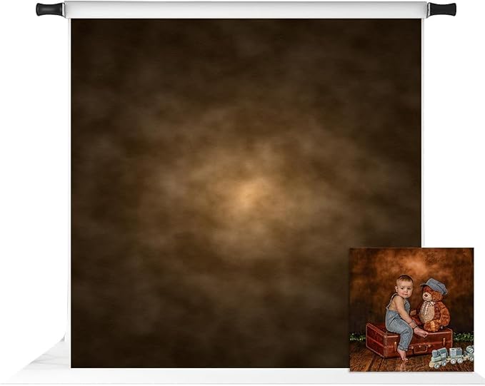 Kate 8x8ft Abstract Photography Backdrop Brown Painted Background Portrait Backdrop for Photographer by KateBackdropforPhotography