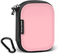Earbud Case Holder, RISETECH Hard Earphone Travel Case Zipper Pouch Compatible with Wired Earbuds, TAGRY X08, Btootos A90 Pro, in Ear Monitor -Pink by RISETECH