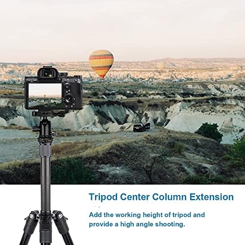 Carbon Fiber Tripod Extension Two-Section Rod Central Column Extender Tube for Photo Studio Monopod DSLR Camera Microphone Stand - Image 5