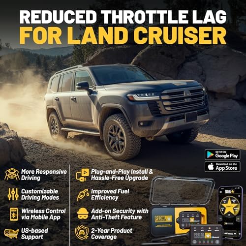 PEDAL COMMANDER for Toyota Land Cruiser 2008-2021 Throttle Response Controller - Plug-and-Play, 4 Driving Modes, App Control, Throttle Controller Upgrade, Land Cruiser TRD Parts - Image 2