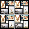 Malden Collage Frame, 4-Opening, Four 4x6 Photos | Black | Matted | Pack of 4 by Malden