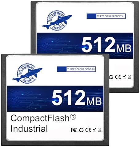 Dogfish Compact Flash Memory Card 512MB 2 Pack High Performance by THREE+COLOUR+DOGFISH