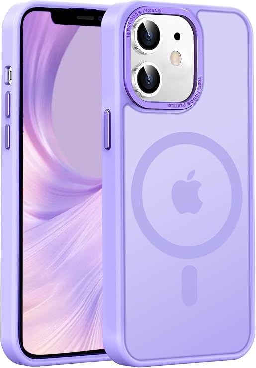 LeYi for iPhone-11 Phone Case Purple Compatible with MagSafe Magnetic[ Screen Protector X2 + Camera CoverX2]Funda Para ipone 11case Military Grade Protective Cases i Phone 11 iphone11,Lavender Purple by LeYi
