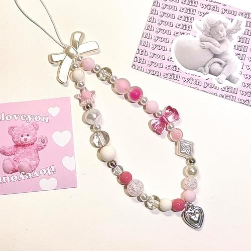 Beaded Camera Wrist Strap Cute Digital Camera Charm Lanyard, Phone Wristlet Charms, Phone Chain for Camera - Image 3