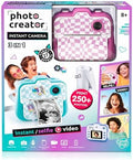 Photo Creator 3-in-1 Instant Camera for Kids – Pink; Camera, Instant Printer & Photo Booth with Fun Frames & Filters by CanalToysUSALtd