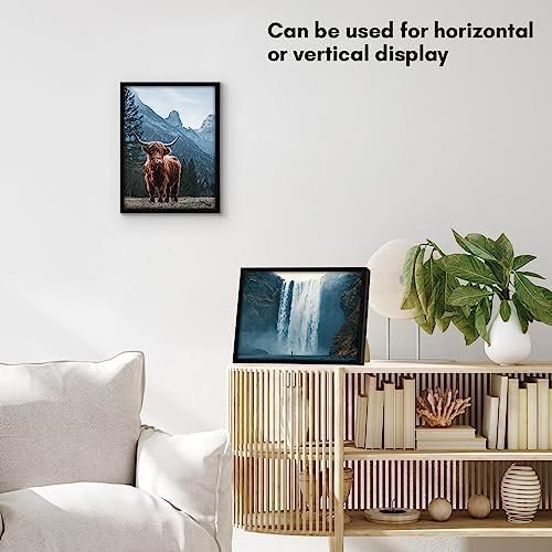 Americanflat 9x12 Picture Frame - Slim Molding - Black - Image 4