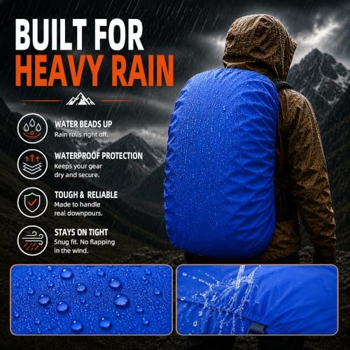 Frelaxy Waterproof Backpack Rain Cover, Pack Covers for Hiking, Travel - Image 2