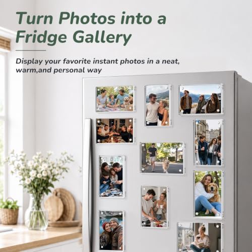 12 Pack Magnetic Photo Frames for Refrigerator 4x6" Magnetic Picture Frame - Image 2