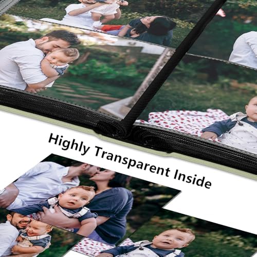 Photo Album 4x6 Pictures 300 Pockets Linen Cover White - Image 4