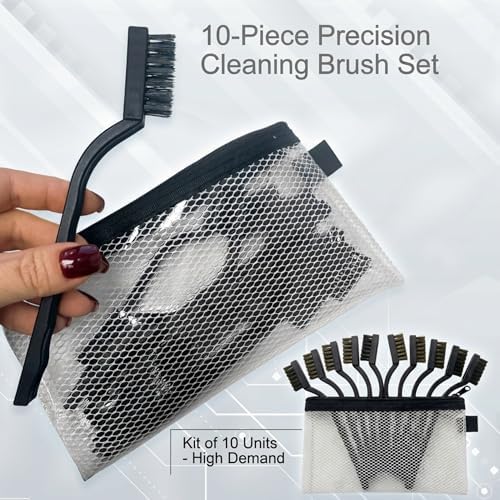 Anti-Static ESD Cleaning Brush Kit with a Zipper Pouch for Storage - Keyboard, Circuit Boards, Electronic Devices Tool Set - 10 PCS - Image 4