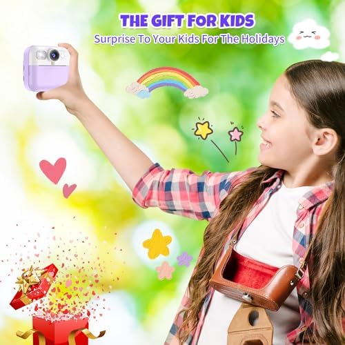 Instant Print Camera for Kids, Children Digital Video Camera Toddler Toys - Image 7