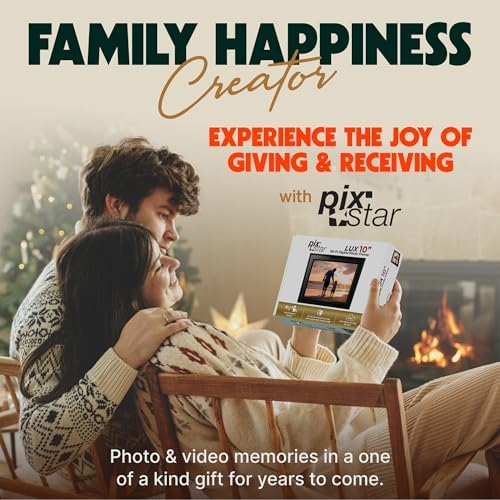 Pix-Star LUX 10.4'' Wi-Fi Digital Picture Frame – Unlimited Cloud Storage, Easy App Sharing, 40,000+ Pictures, No-Glare Display, Motion Sensor, Email/App/USB/SD - 10 inch - Image 7