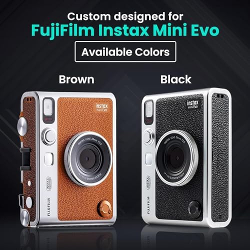 Fujifilm Instant Mini EVO Hybrid Camera Bundle with 20 Instant Film Sheets + 32GB Memory Card + Carrying Case + Flex Tripod + BluebirdSales Cleaning Cloth (Black) - Image 6