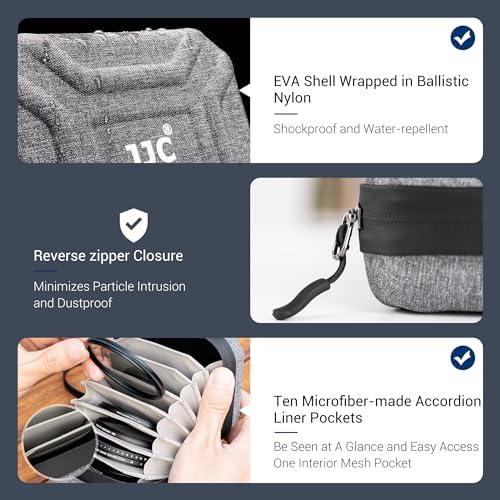 Hard Shell Camera Lens Filter Case Up to 67mm, Water Resistant & Dustproof - Image 4