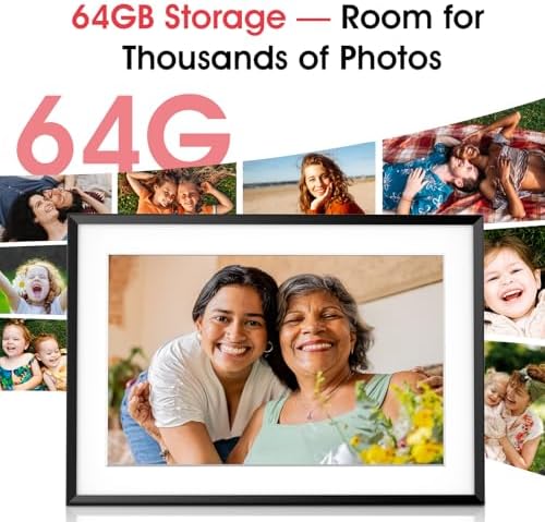 2K 64GB Frameo Digital Picture Frame, 10.1 Inch Frameo Digital Frame WiFi - Image 3