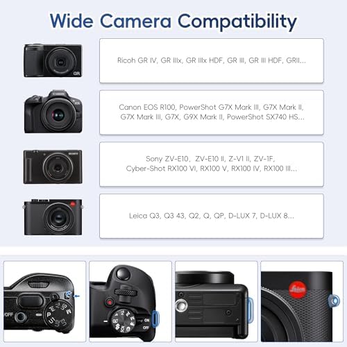 JJC Soft Neoprene Camera Wrist Strap for Compact Cameras with Quick Release - Image 3