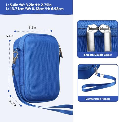 Camera Case for Panasonic LUMIX ZS99 / ZS300 Digital Camera, Blue - Image 3