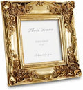 Cuspin 6x6 Gold Picture Frame Square Vintage Ornate Decorative Photo Frame by Cuspin