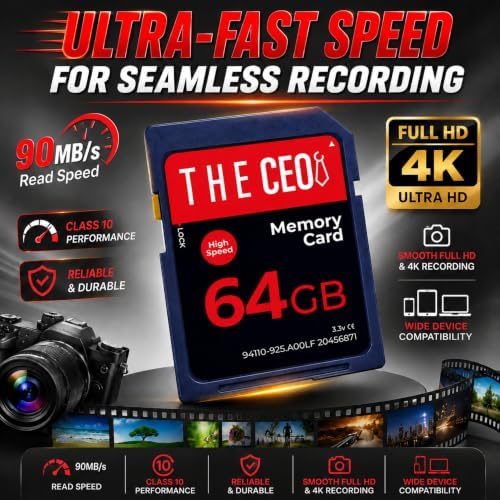 THE CEO SD Card for Camera 32GB Class 10 UHS-I Memory Card Compatible - Image 6