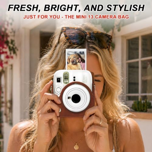 Mini 13 Kit for Fujifilm Instax Mini 13 Instant Camera, Brown - Image 2
