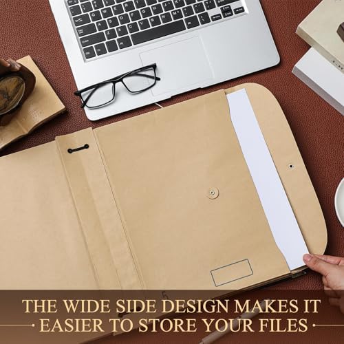 Marspark Important Document Organizer with Elastic Closure,Black - Image 4
