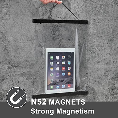 WITCOLOR Magnetic Poster Hanger Frame, 14 Inch Wide Black Wood Magnet Poster Frame for Posters, Prints, Photos, Pictures, Maps, Scrolls, and Canvas Artwork - Image 3
